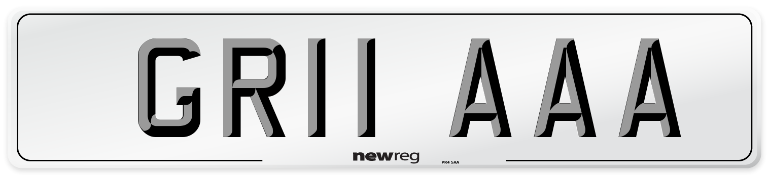 GR11 AAA Number Plate from New Reg